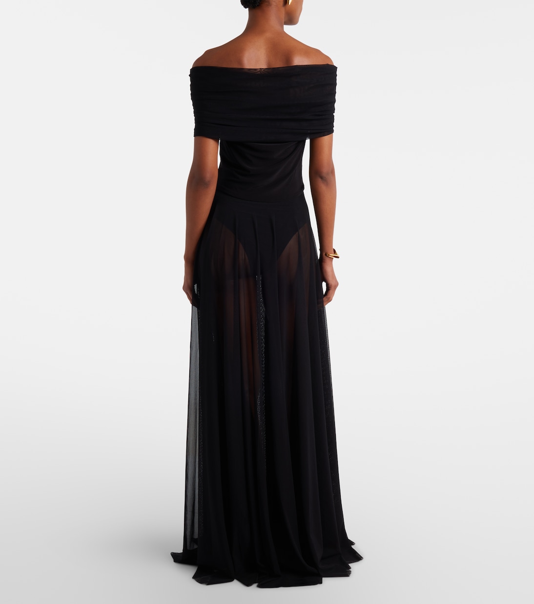 Maxikleid aus Mesh | Norma Kamali