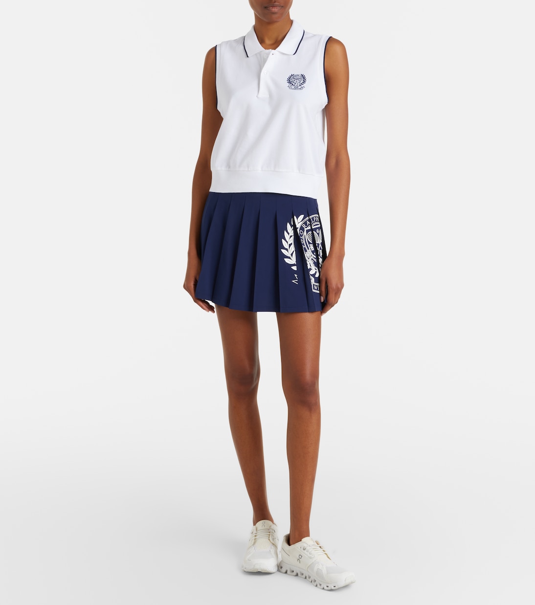 x Wimbledon logo pleated tennis skirt | Polo Ralph Lauren