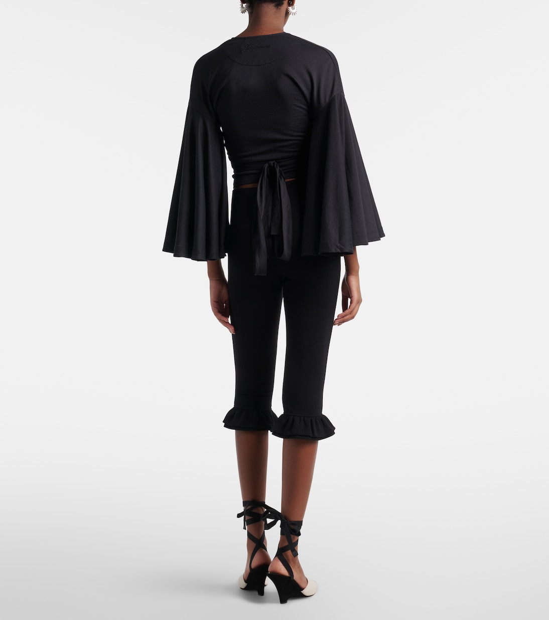 Pantalones capri Playa de jersey con volantes | Jacquemus