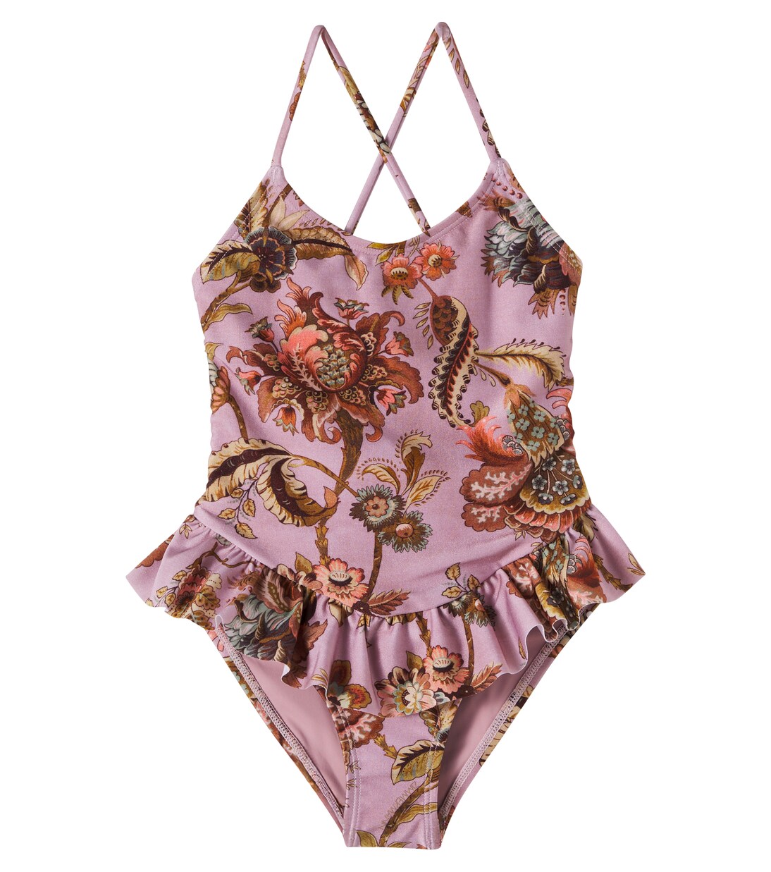 Aster floral ruffled swimsuit | Zimmermann Kids