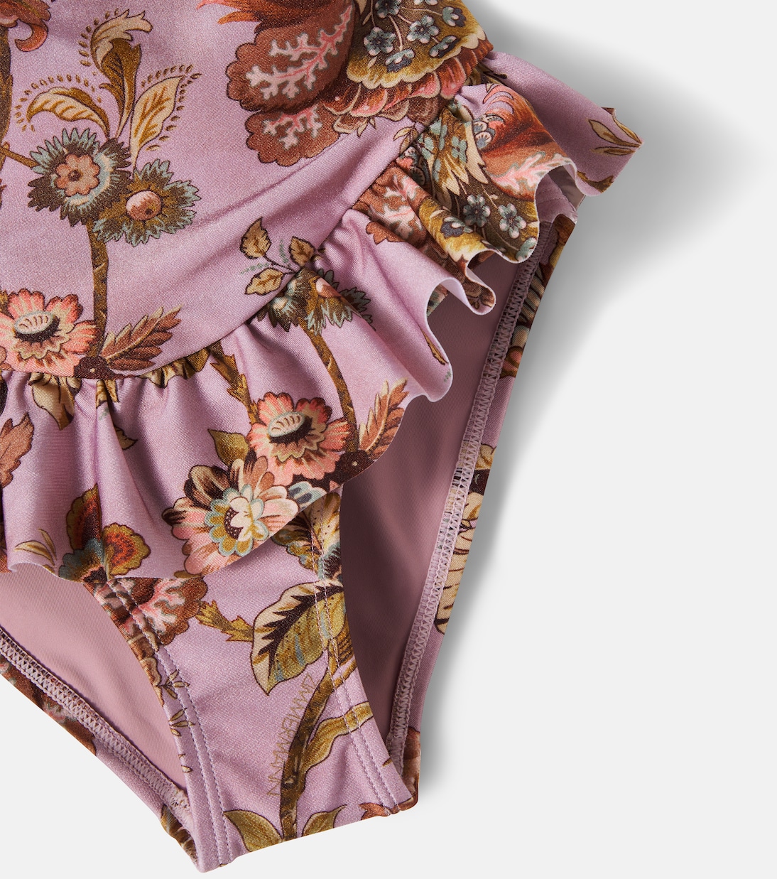 Aster floral ruffled swimsuit | Zimmermann Kids