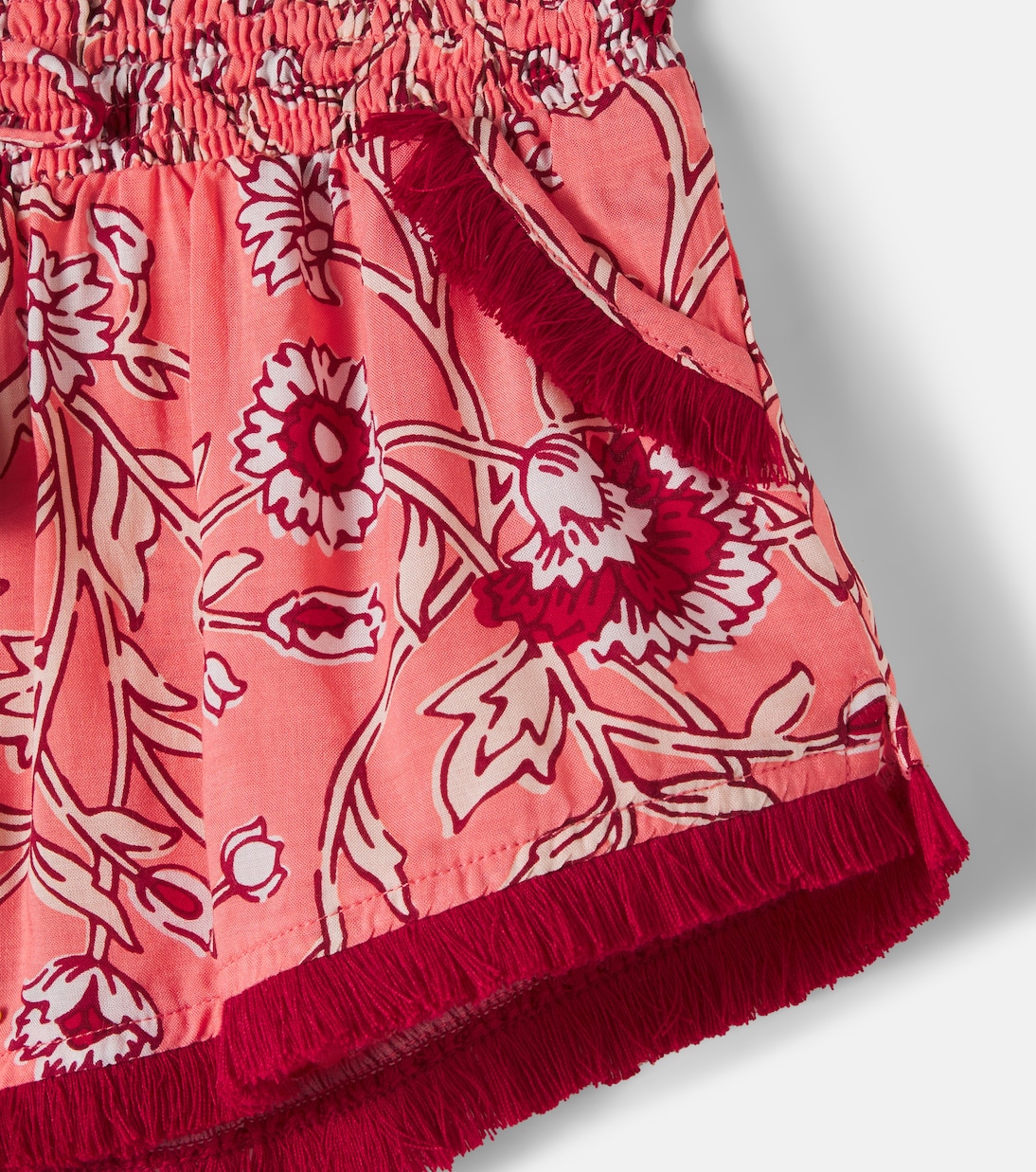 Lulu floral fringed shorts | Poupette St Barth Kids