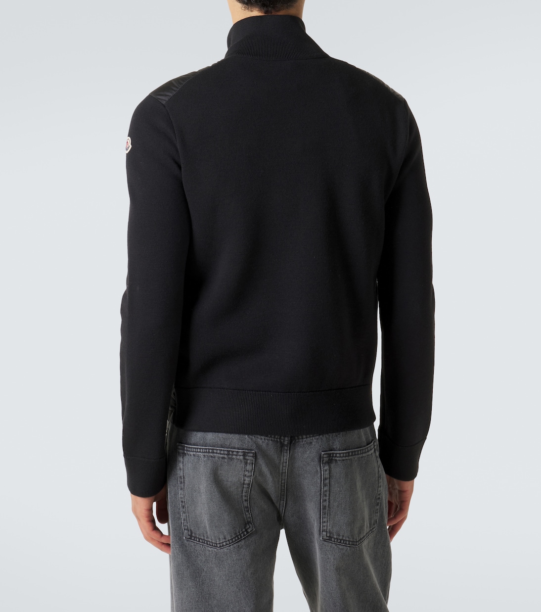 Daunenjacke Tricot mit Strick | Moncler