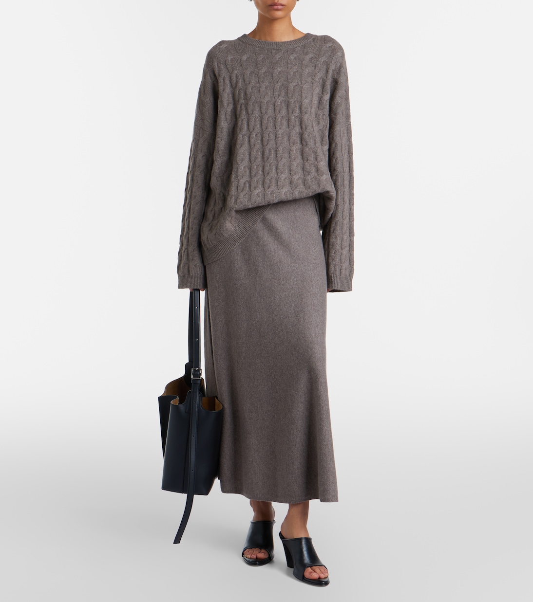 Torie cashmere midi skirt | Lisa Yang
