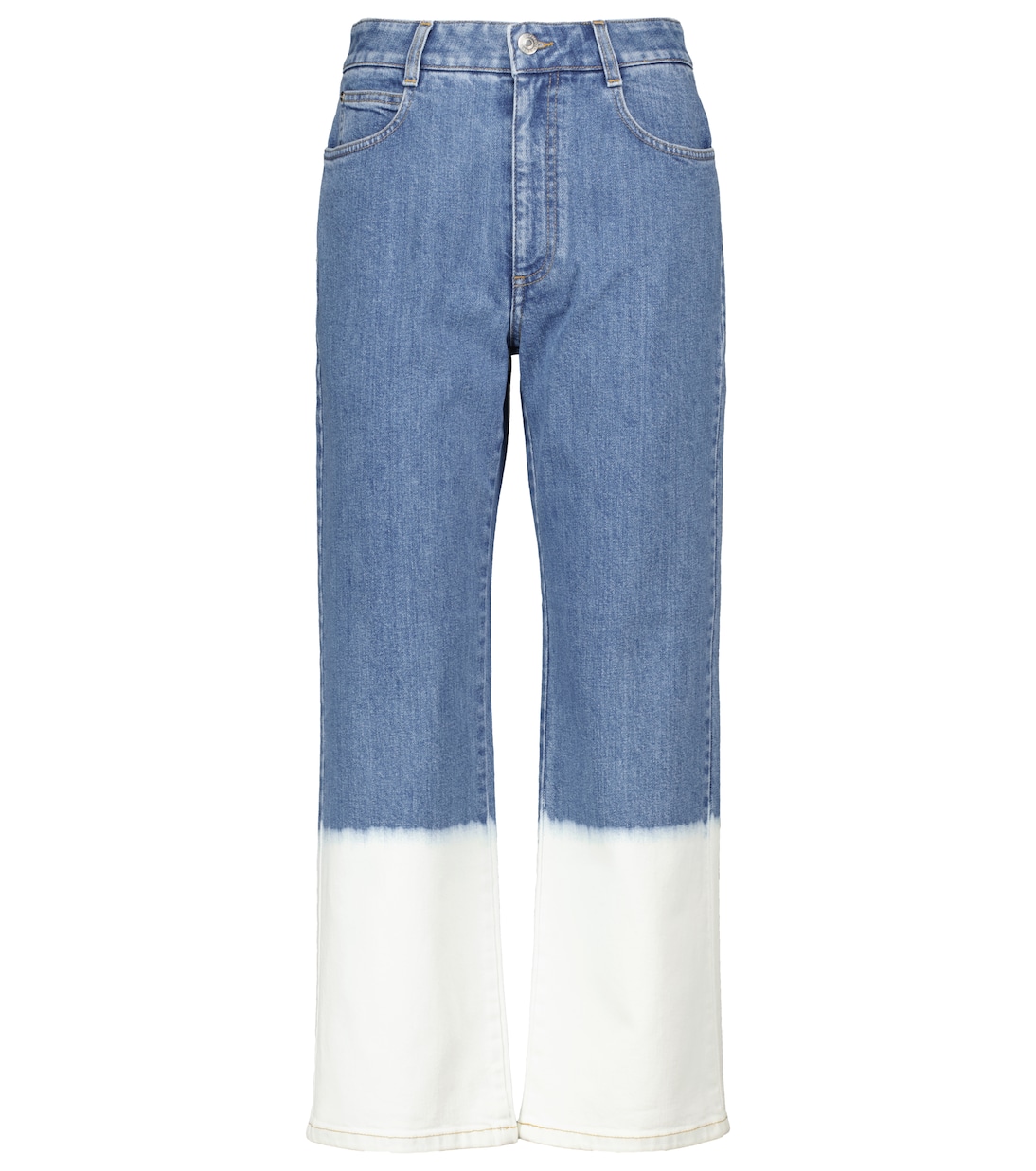 High-Rise Cropped Straight Jeans | Stella McCartney