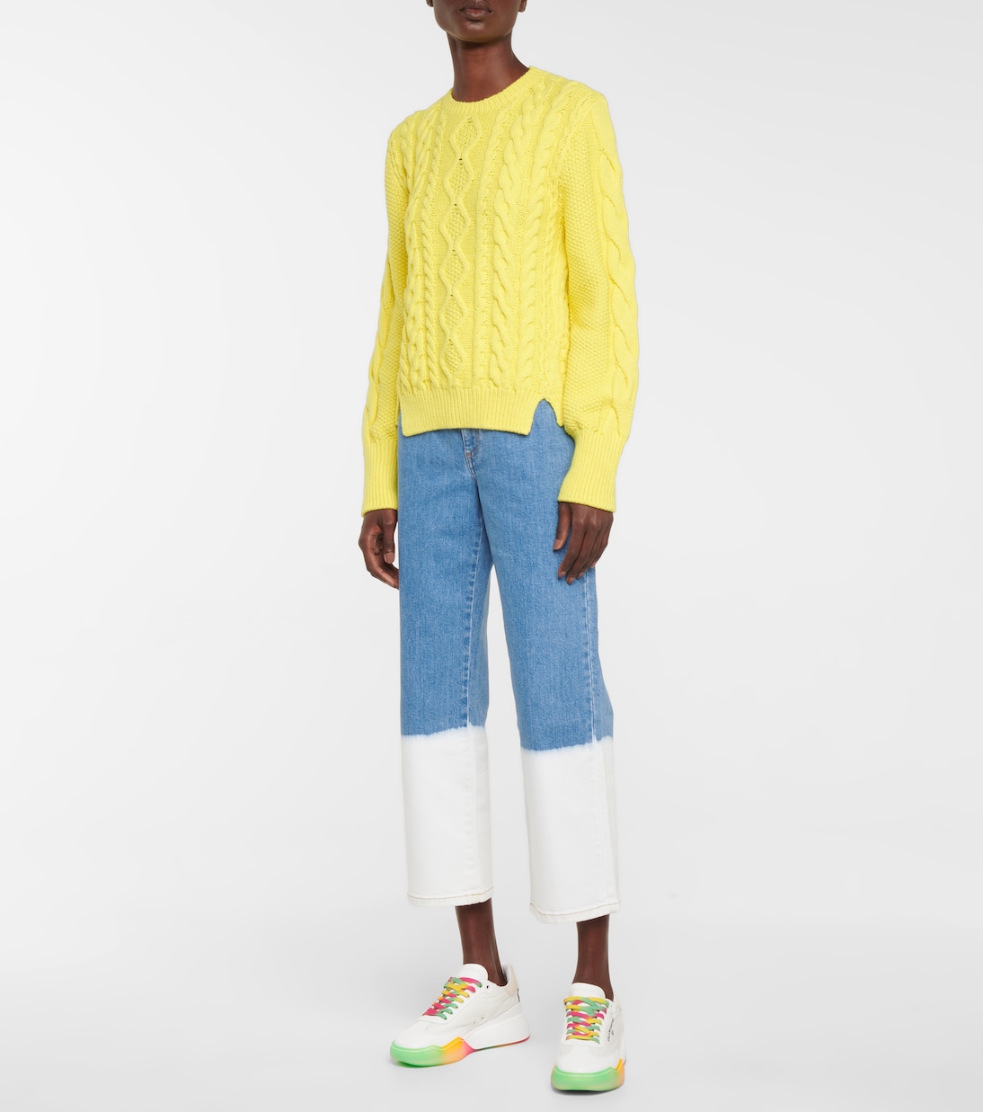 High-Rise Cropped Straight Jeans | Stella McCartney