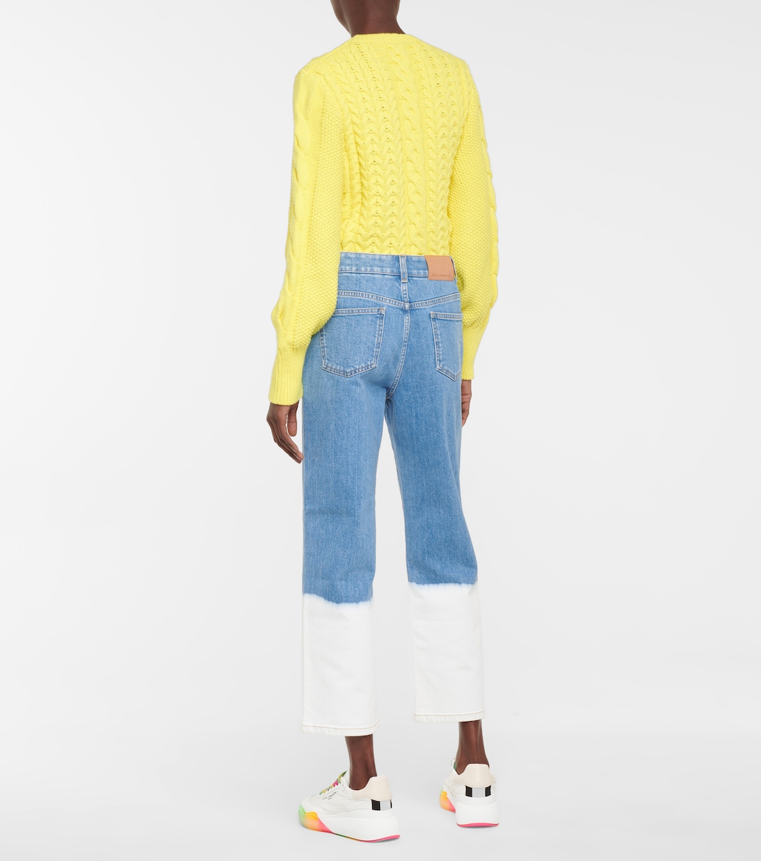 High-Rise Cropped Straight Jeans | Stella McCartney