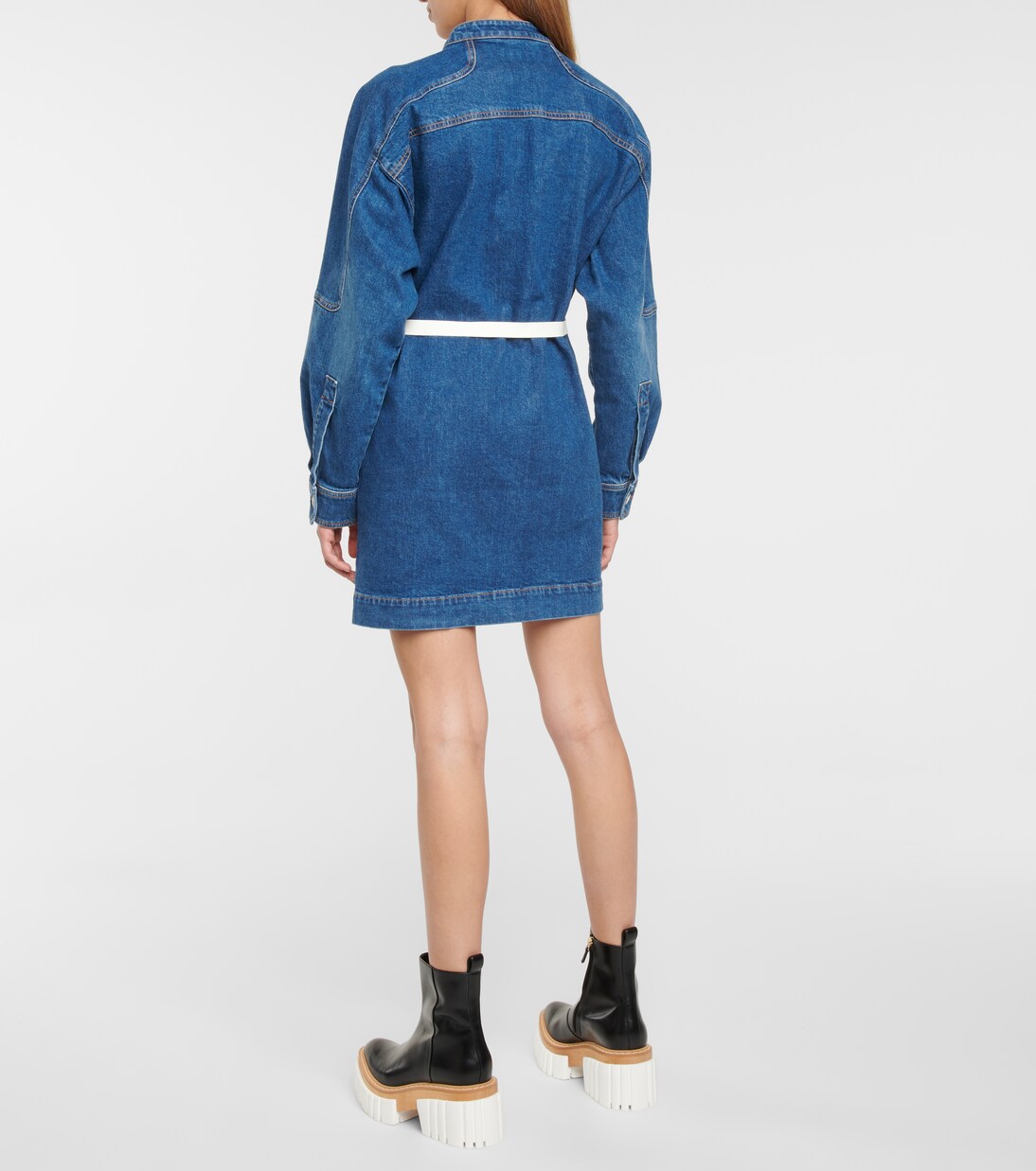 Denim shirt minidress | Stella McCartney