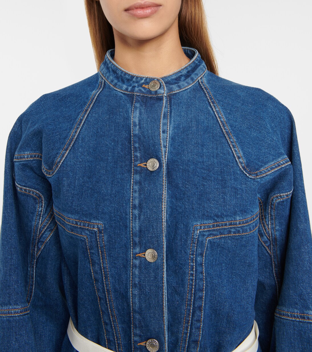Denim shirt minidress | Stella McCartney