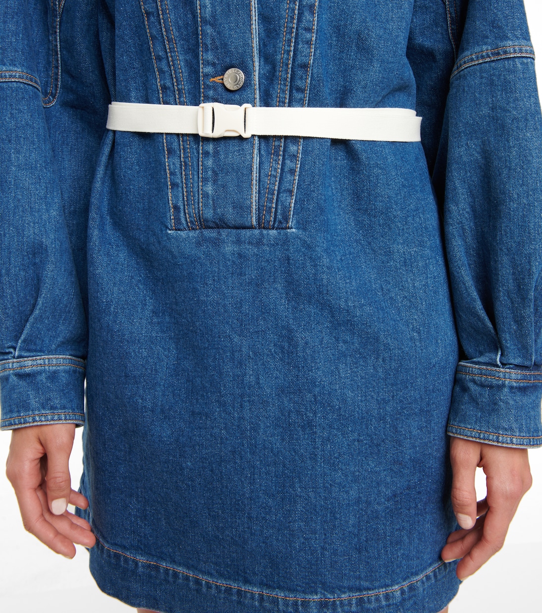 Denim shirt minidress | Stella McCartney