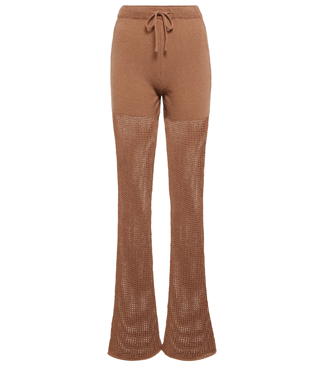 Pantalon évasé Kaela en crochet | Nanushka