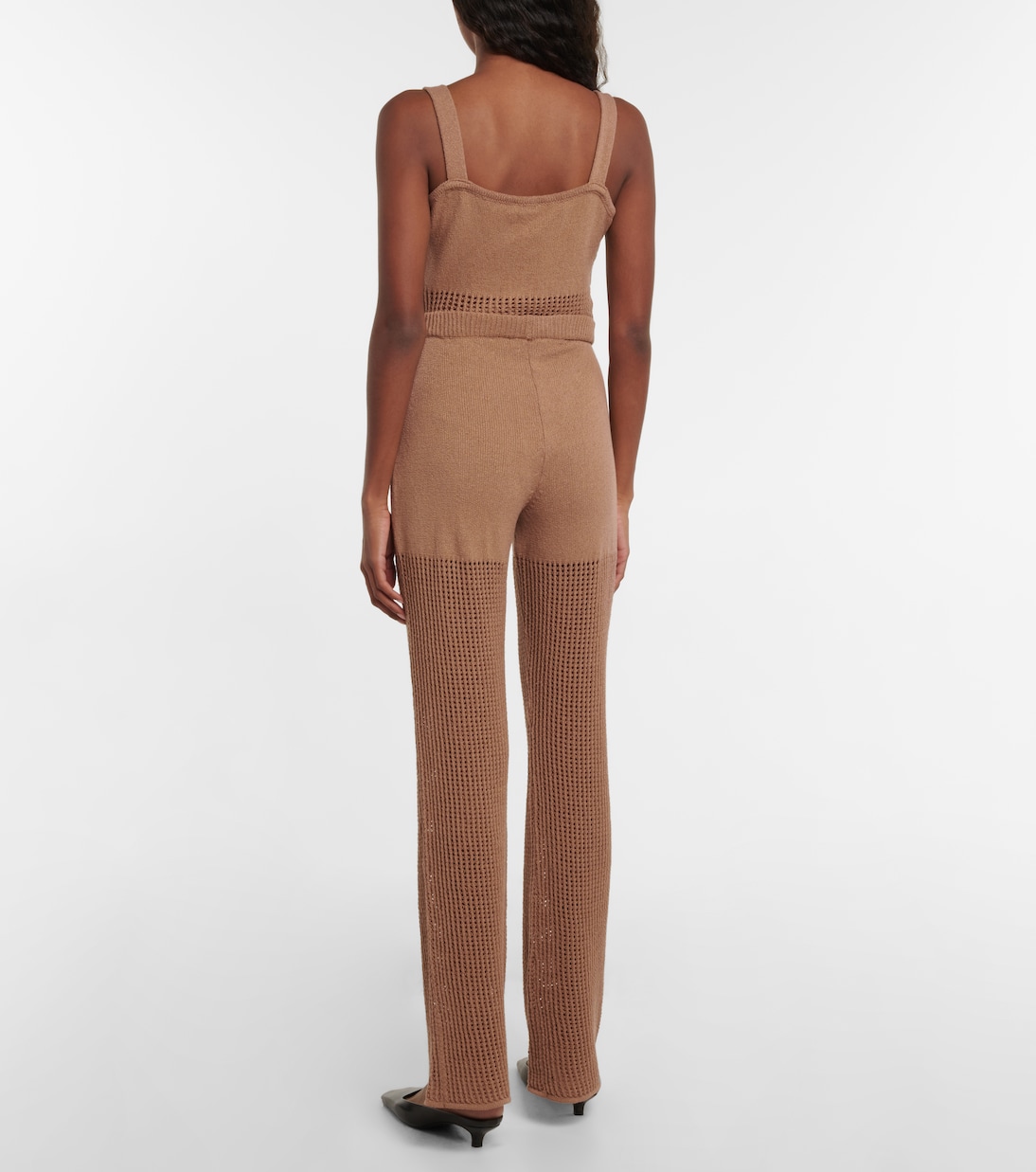 Pantalon évasé Kaela en crochet | Nanushka