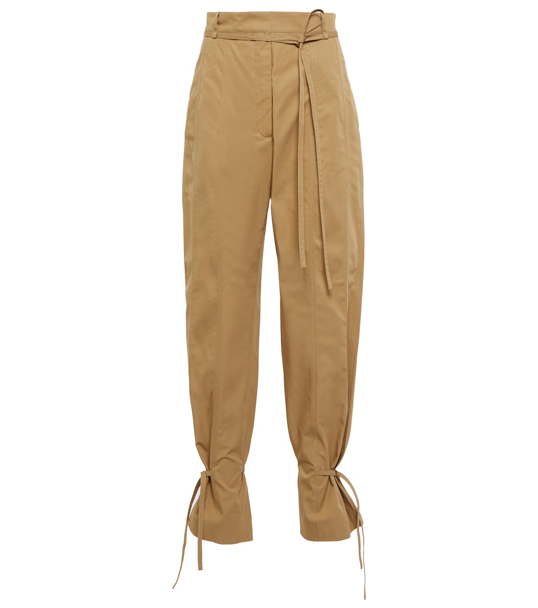 High-rise tapered cotton pants | Acne Studios