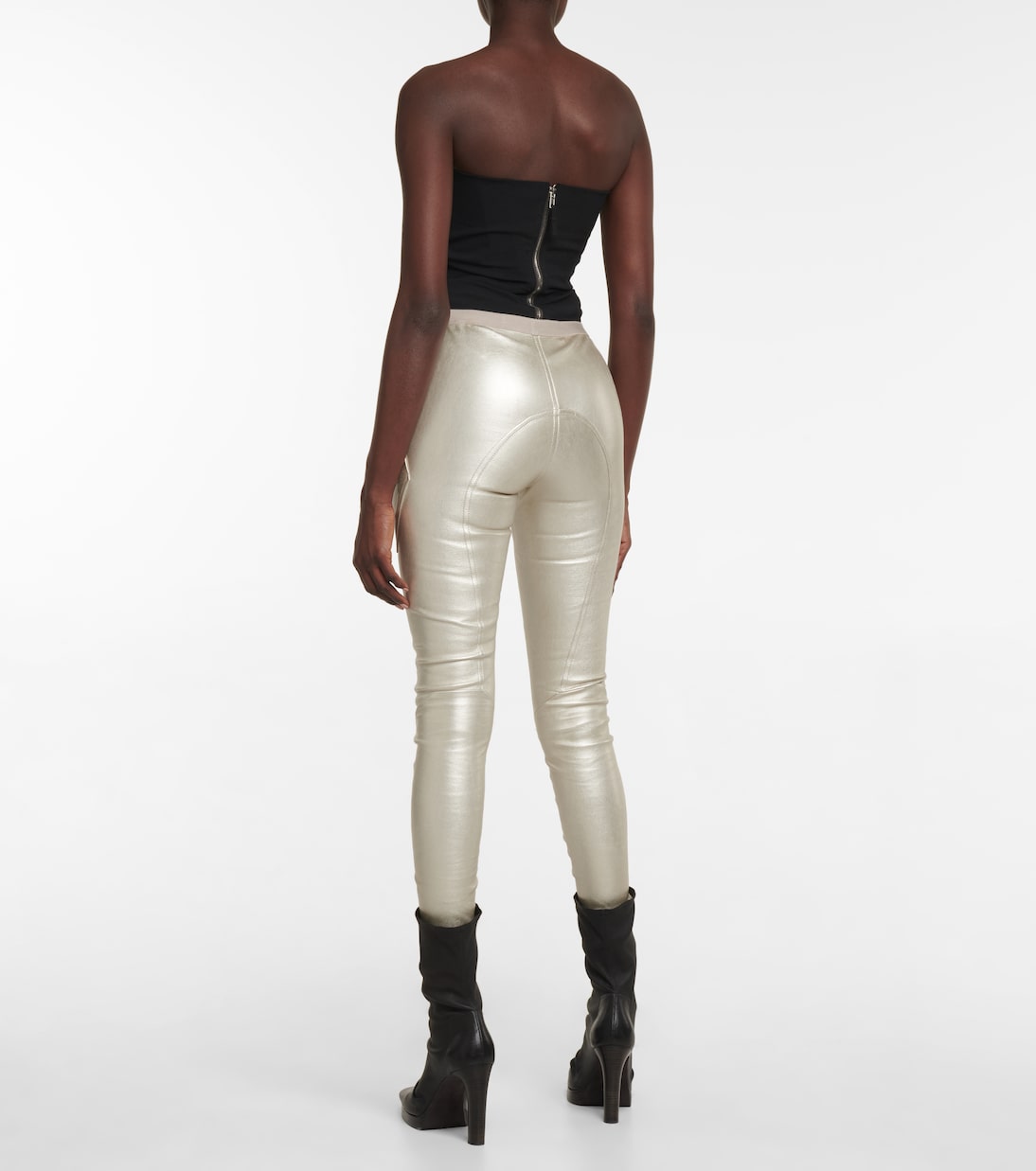 Leggings aus Leder und Baumwolle | Rick Owens
