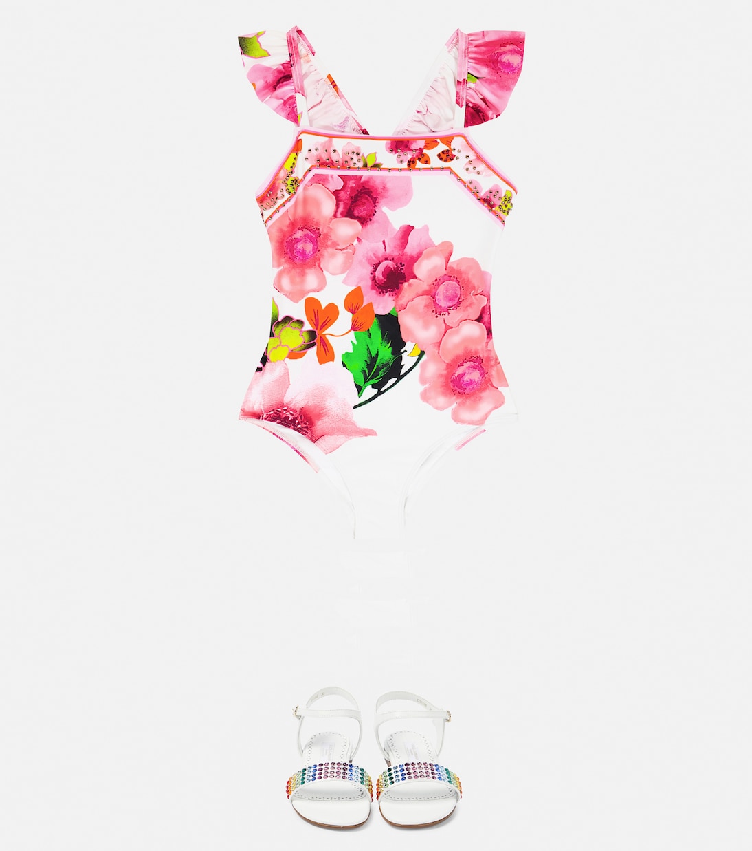 Floral embellished swimsuit | Camilla Kids