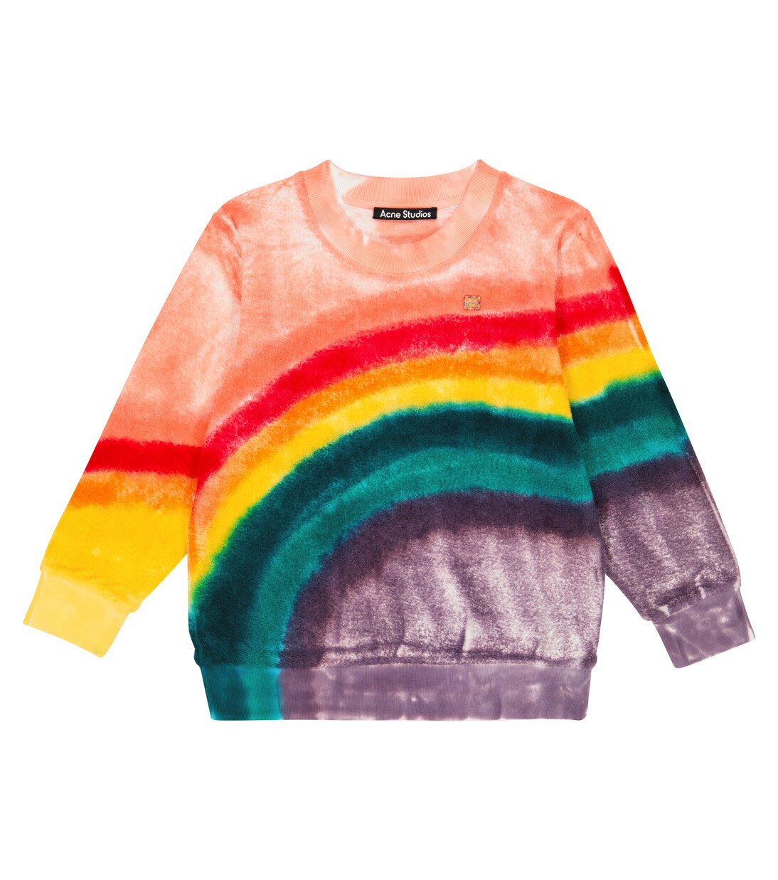 Dyed cotton fleece sweatshirt | Acne Studios Kids