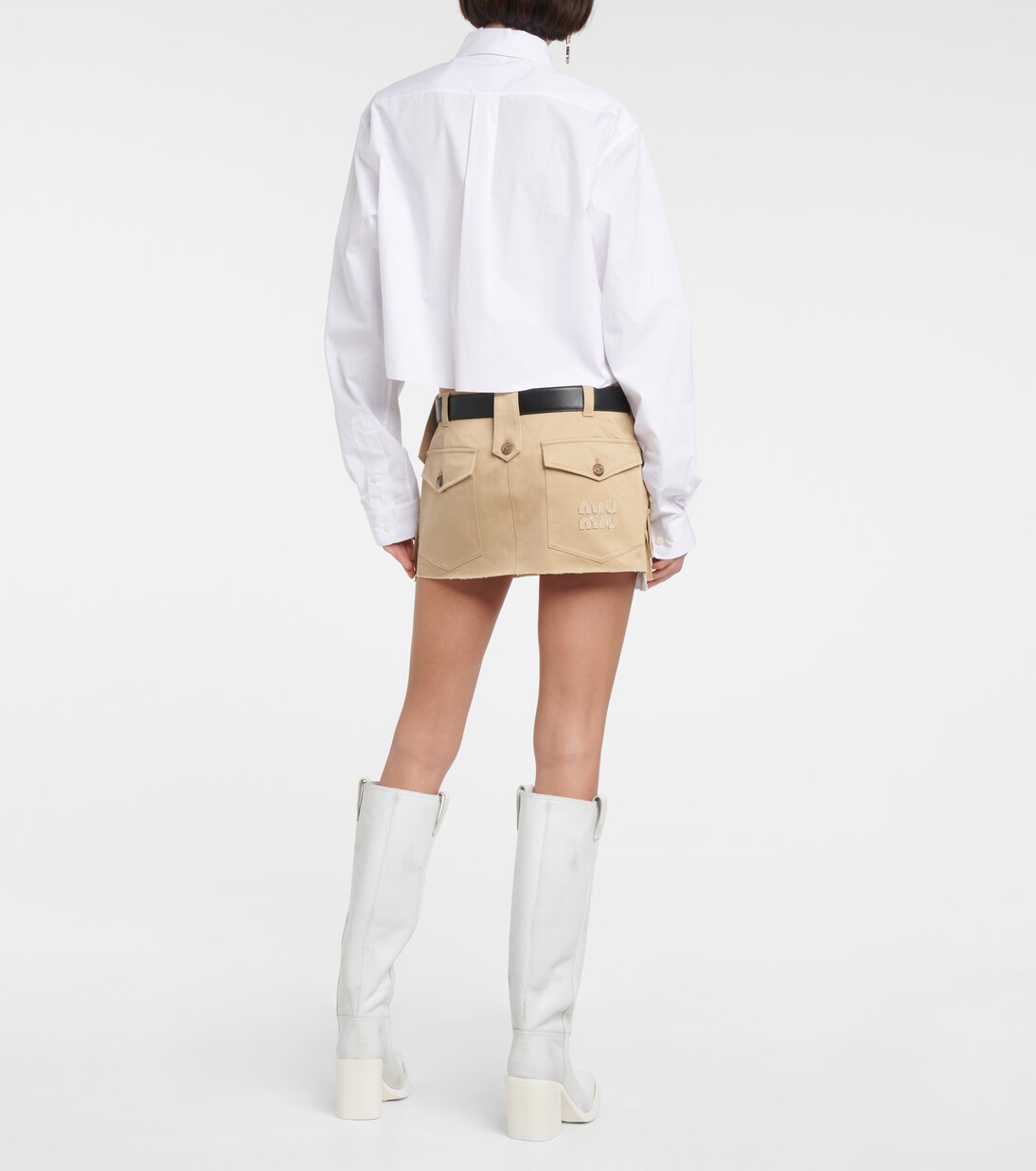 Minirock aus Baumwolle | Miu Miu