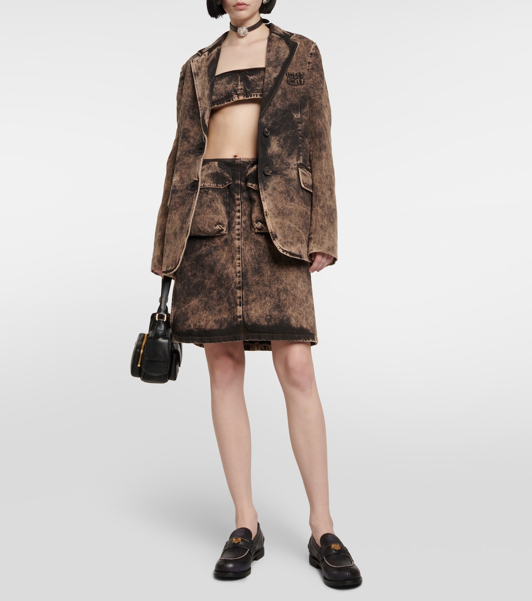 Bralette aus Denim | Miu Miu