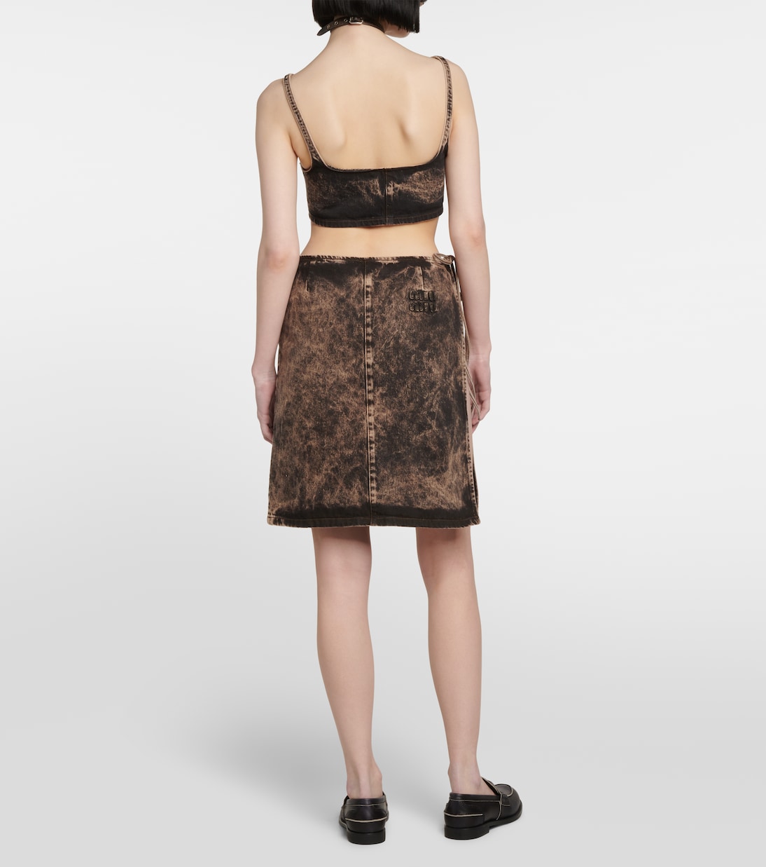 Bralette aus Denim | Miu Miu