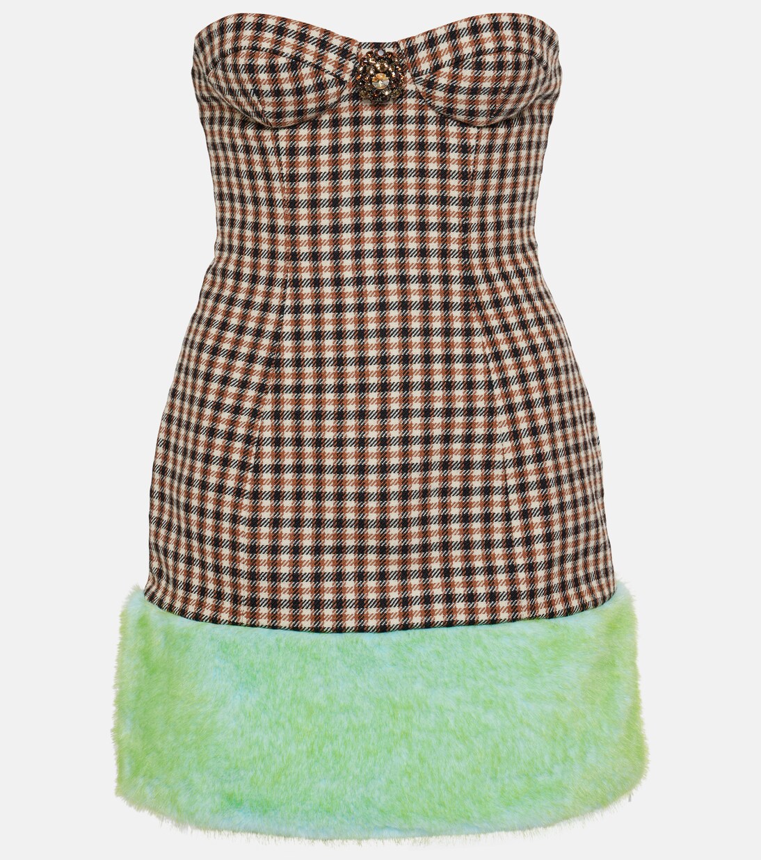 Robe bustier à carreaux | Area