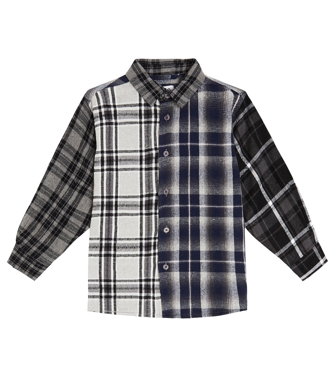 Remon checked cotton-blend flannel shirt | Molo
