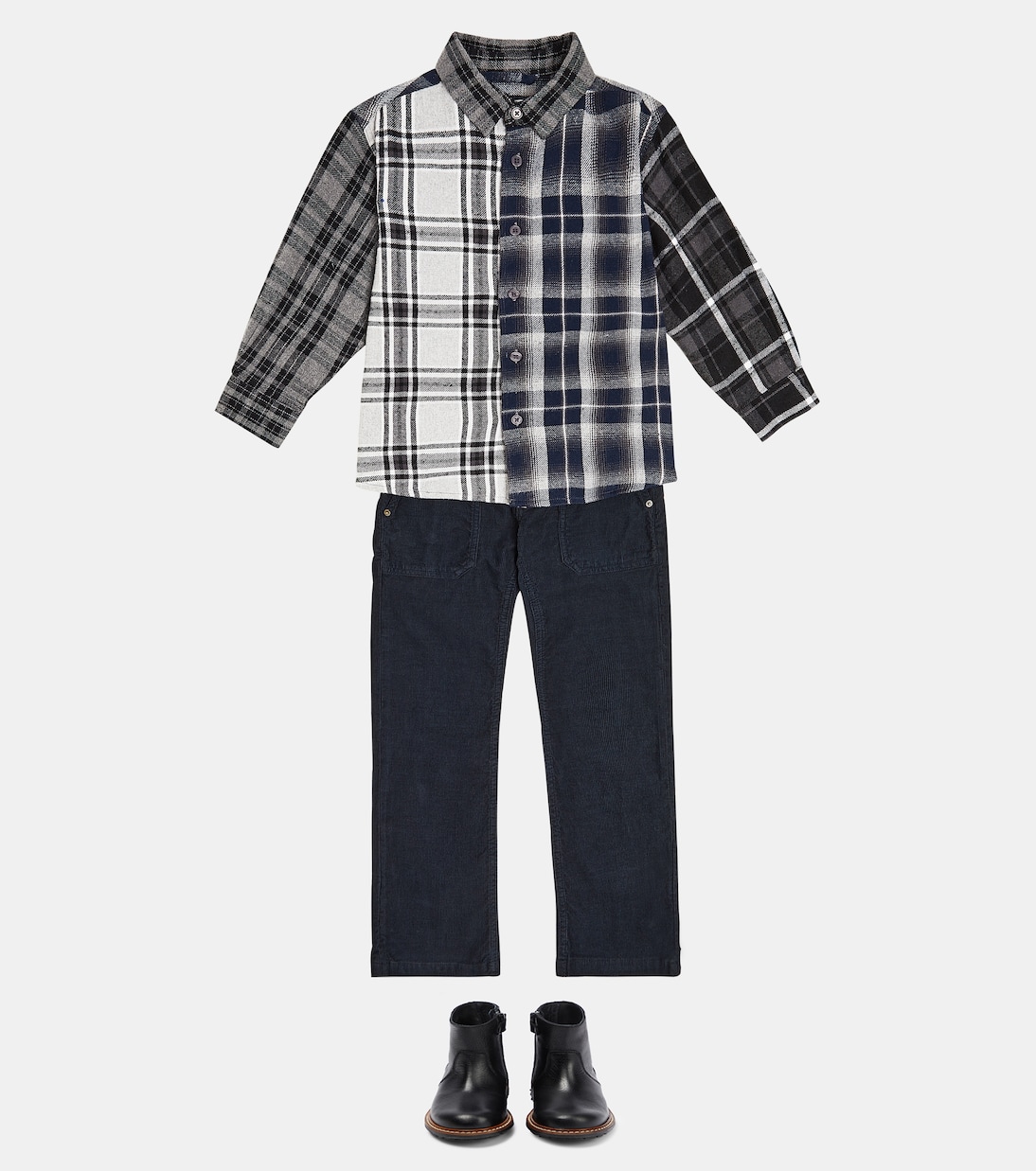 Remon checked cotton-blend flannel shirt | Molo