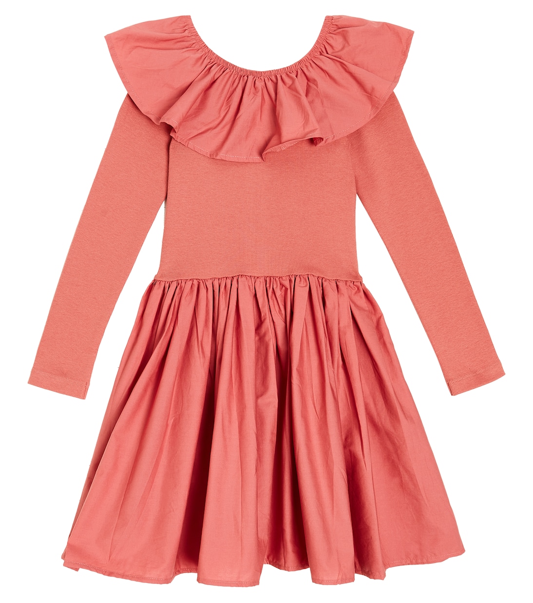 Ruffled cotton-blend dress | Molo