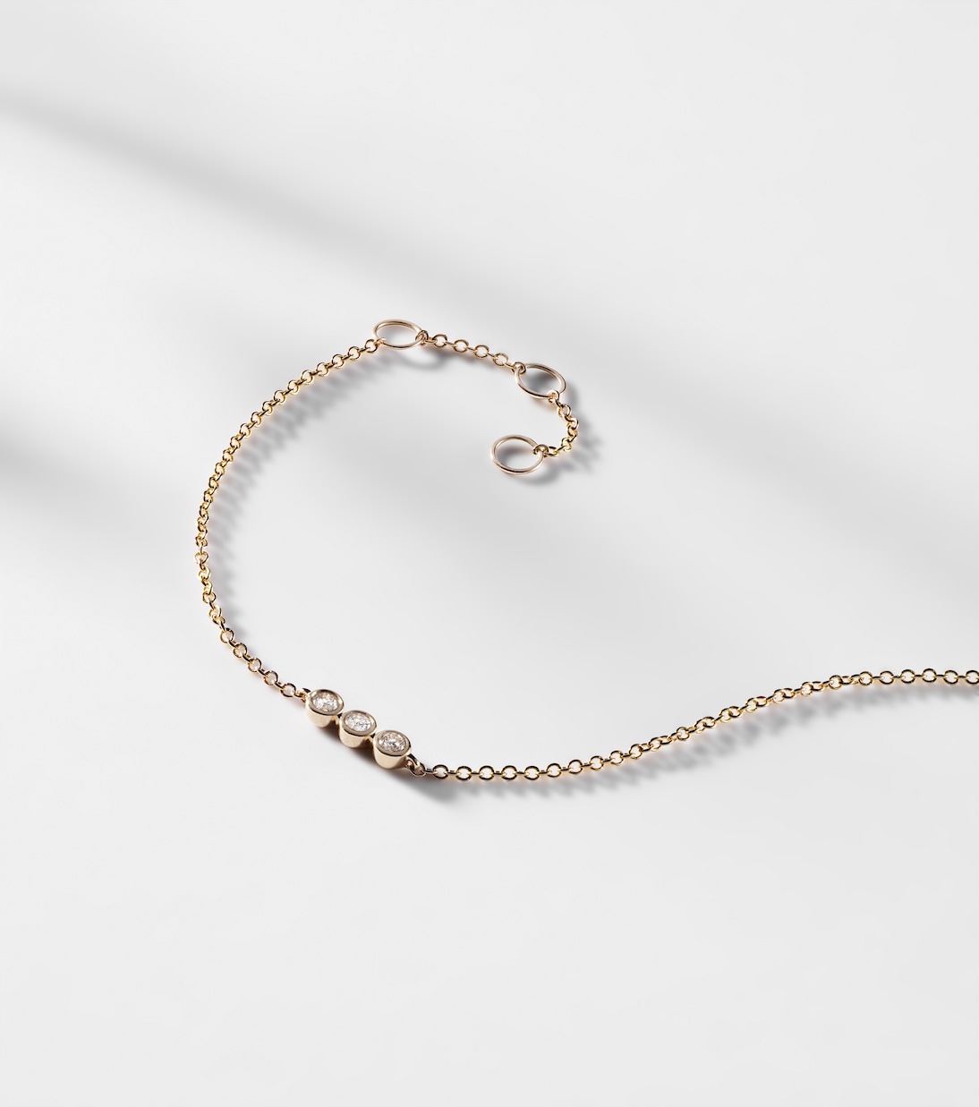 Bracciale in oro 10kt con diamanti | Stone and Strand