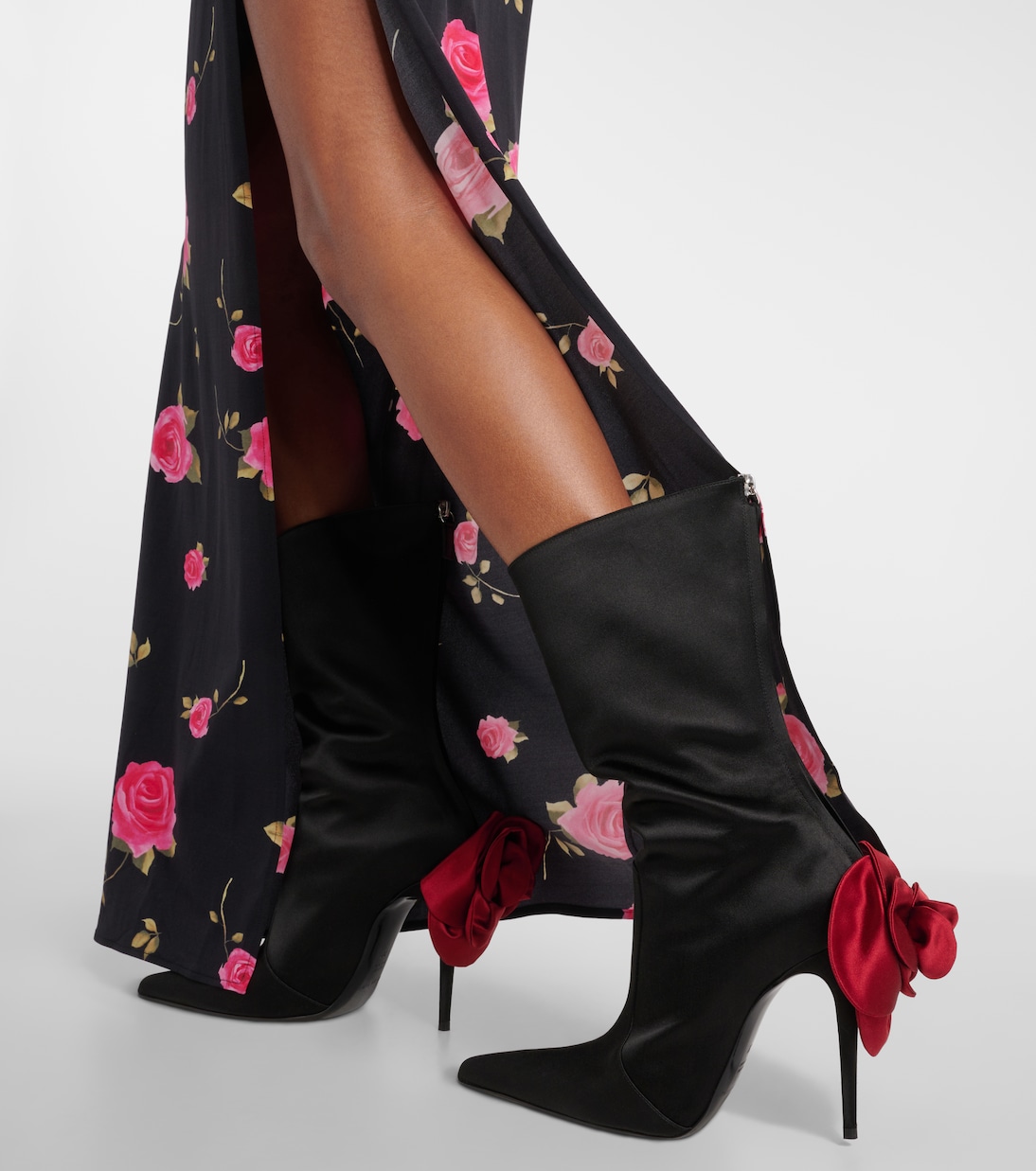 Verzierte Ankle Boots aus Satin | Magda Butrym