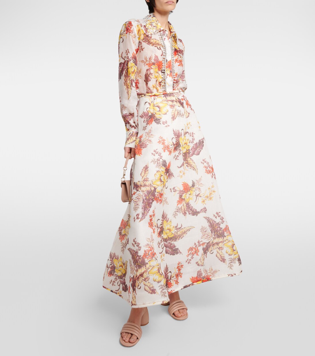 Maxirock Matchmaker aus Leinen und Seide | Zimmermann