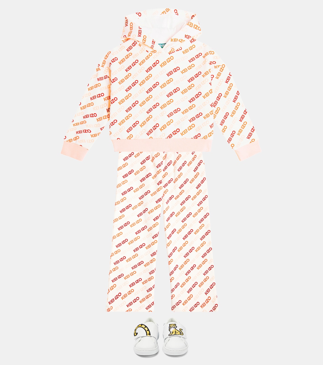 Logo cotton blend sweatpants | Kenzo Kids