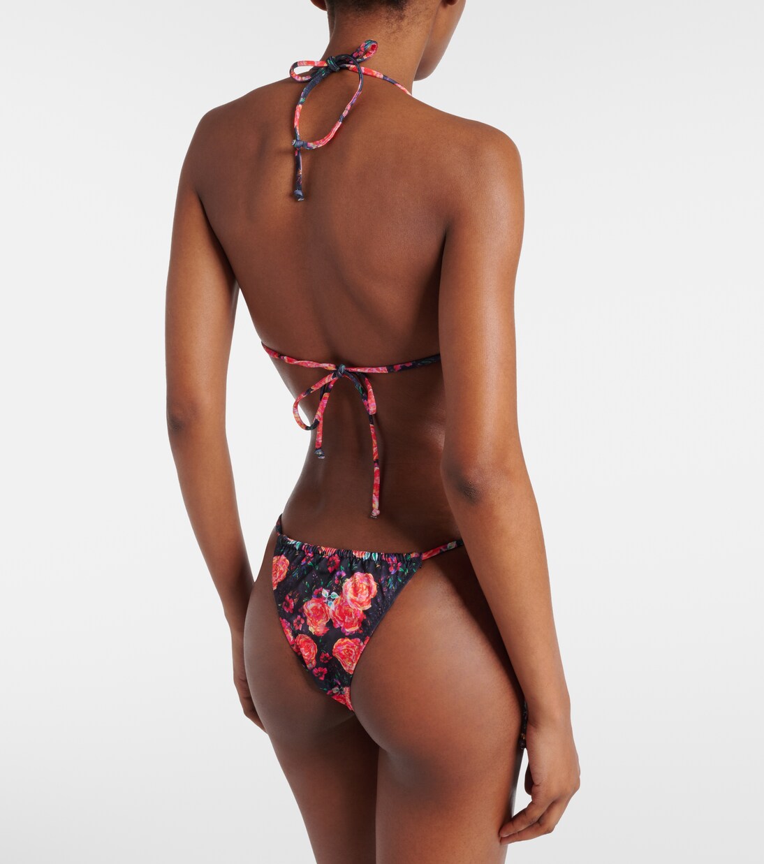 Haut de bikini triangle Bell à fleurs | Bananhot