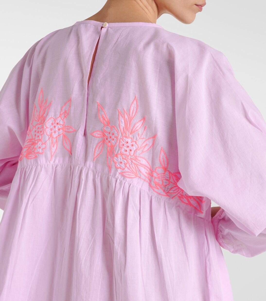 Robe brodée en coton | Juliet Dunn