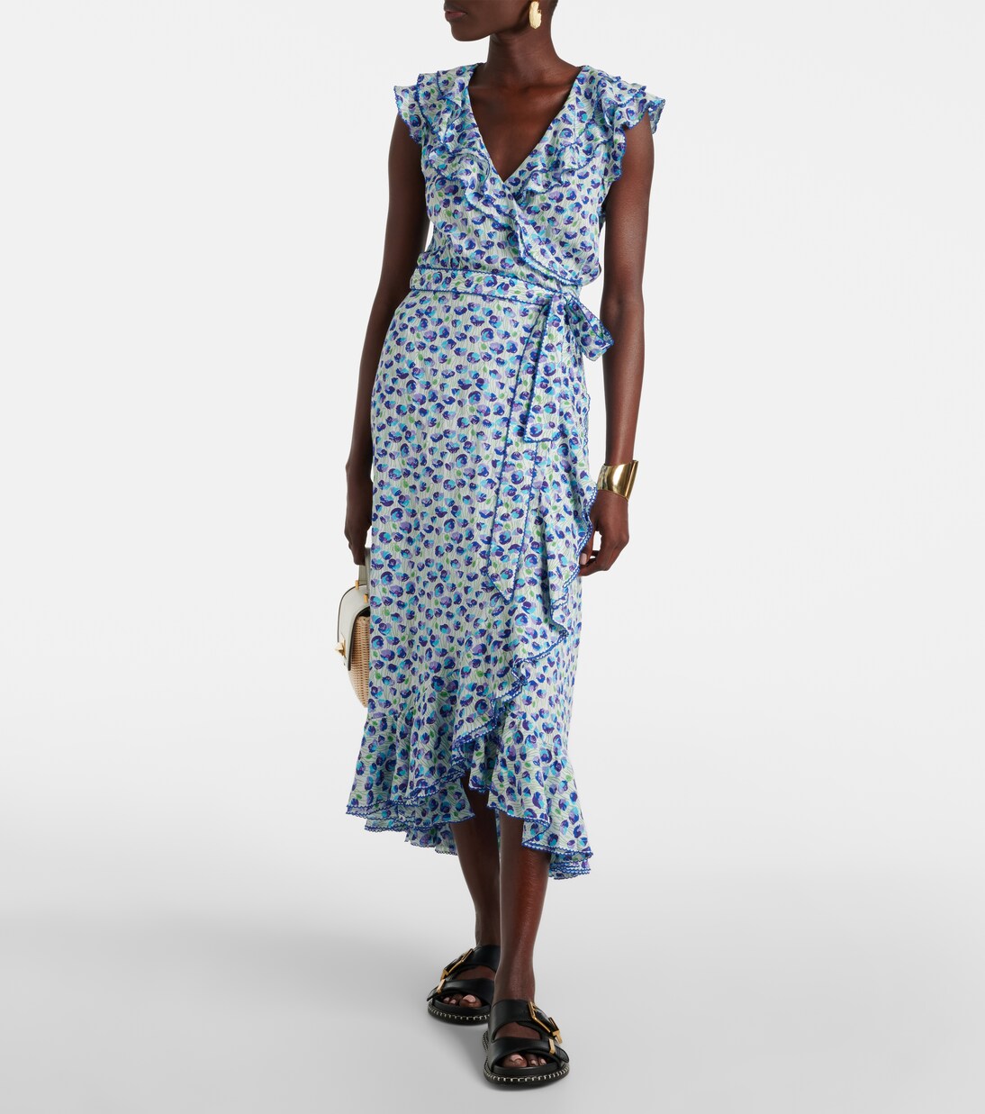 Robe midi Triny imprimée | Poupette St Barth