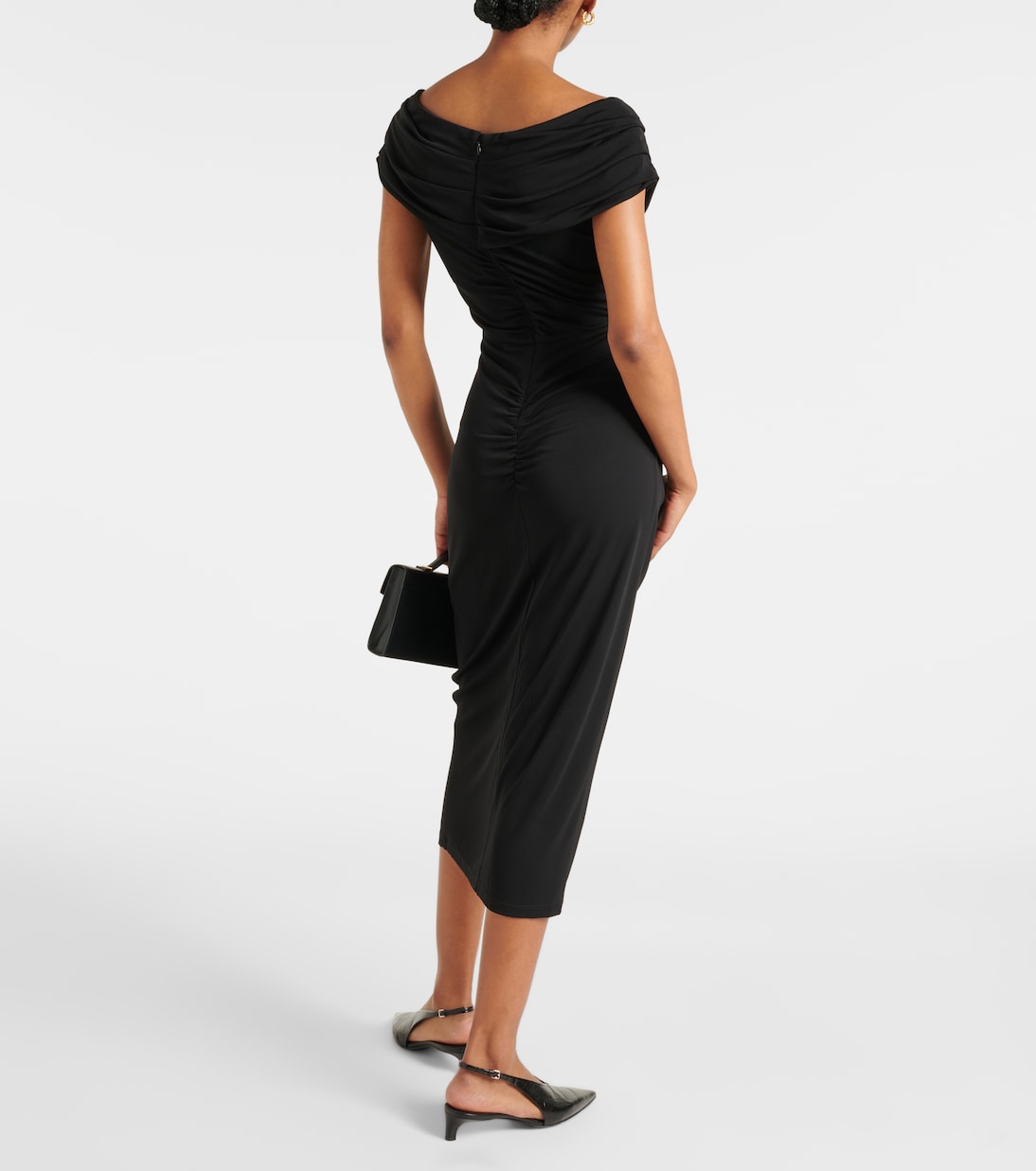 Stephen ruched jersey midi dress | Diane von Furstenberg