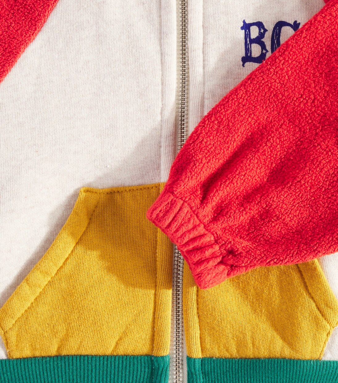 Baby B.C. colorblocked cotton track jacket | Bobo Choses