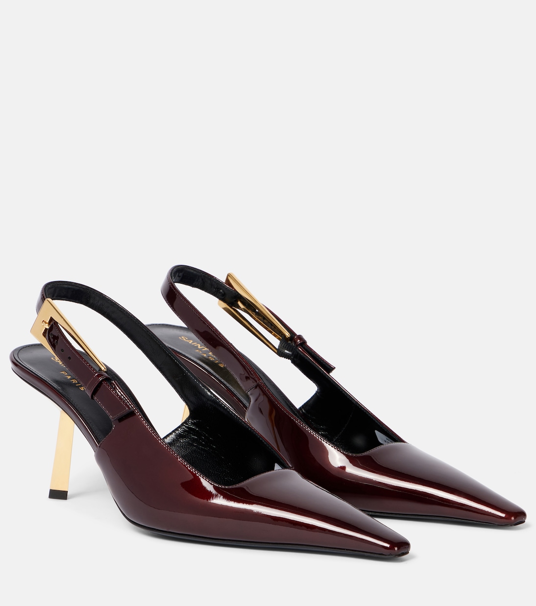 Lee 75 patent leather slingback pumps | Saint Laurent