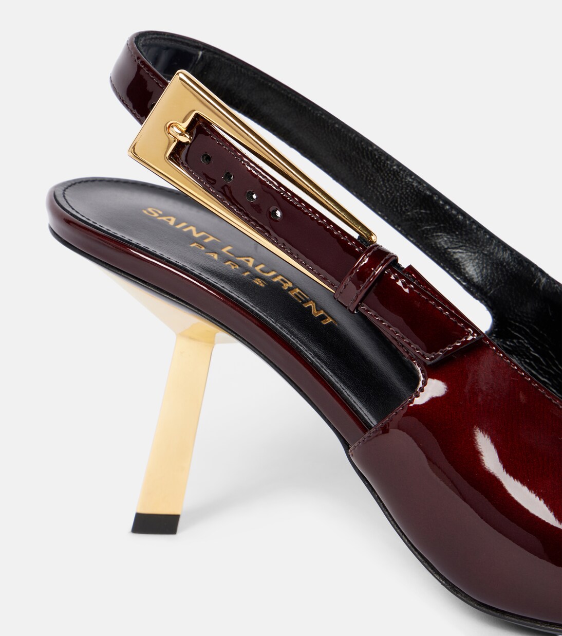 Lee 75 patent leather slingback pumps | Saint Laurent