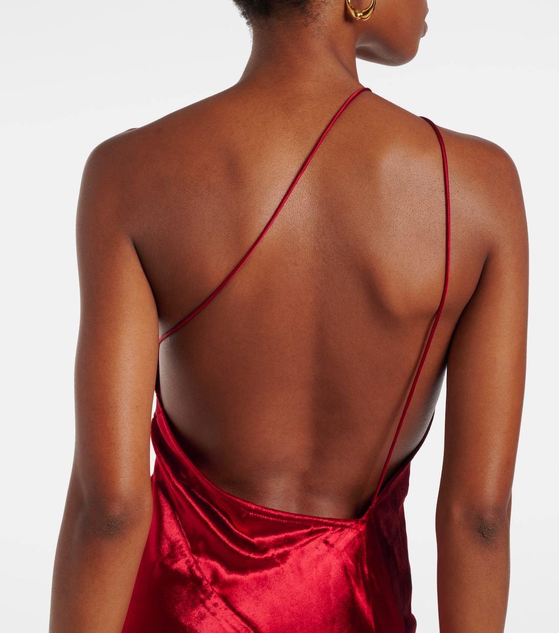 One-Shoulder-Robe aus Seide | The Sei