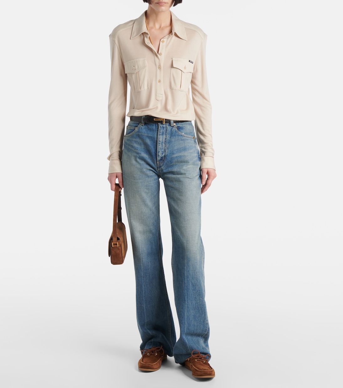 Segelschuhe Robin aus Veloursleder | Tom Ford