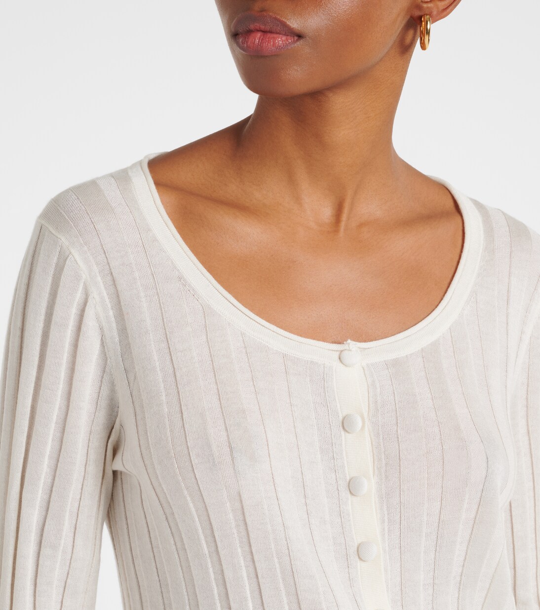 White Label Cardigan Hattie aus Rippstrick | Proenza Schouler