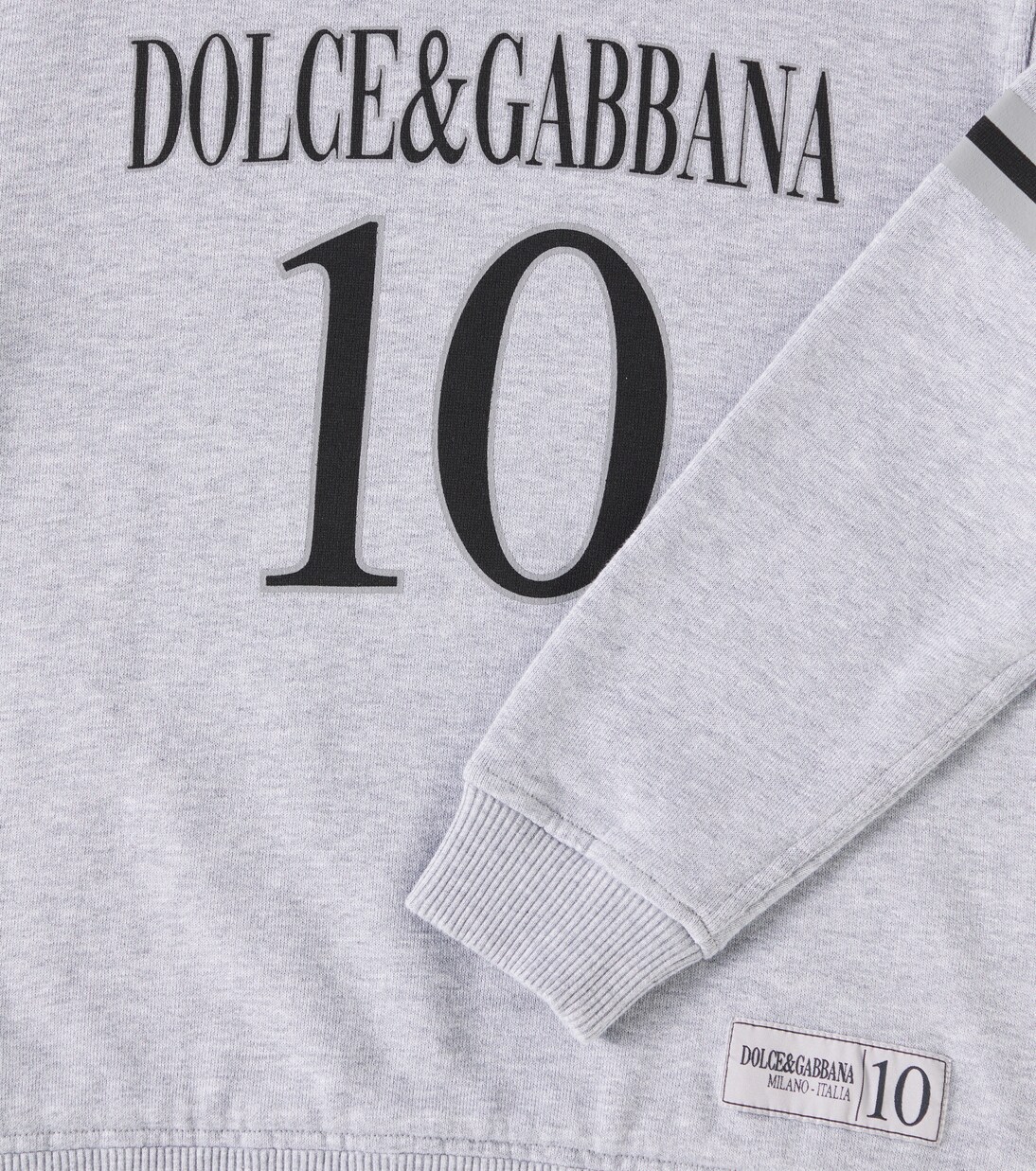 Printed cotton jersey sweatshirt | Dolce&Gabbana Kids