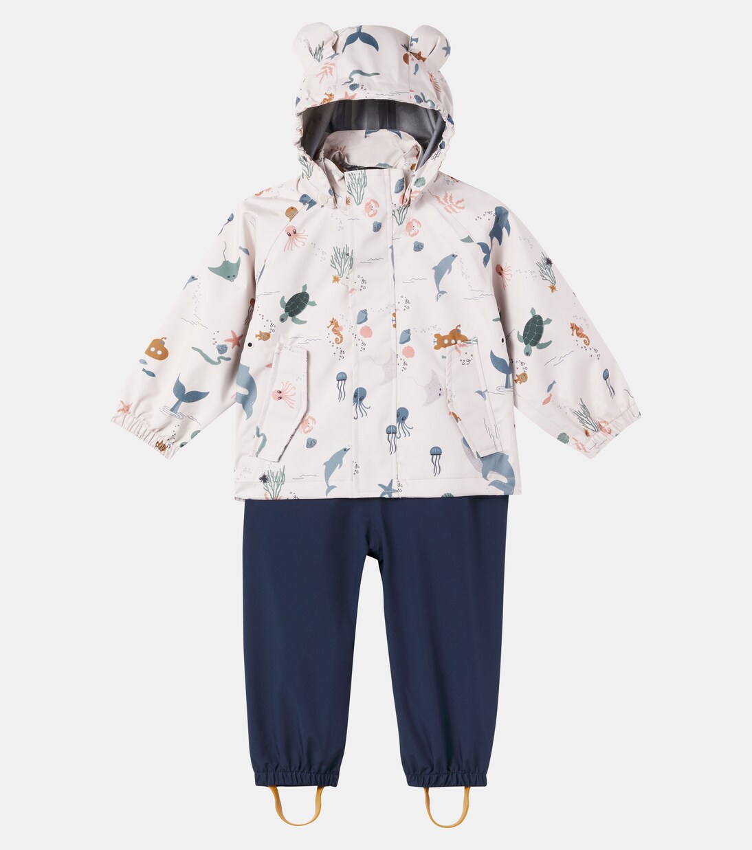 Baby Manu raincoat and overalls set | Liewood