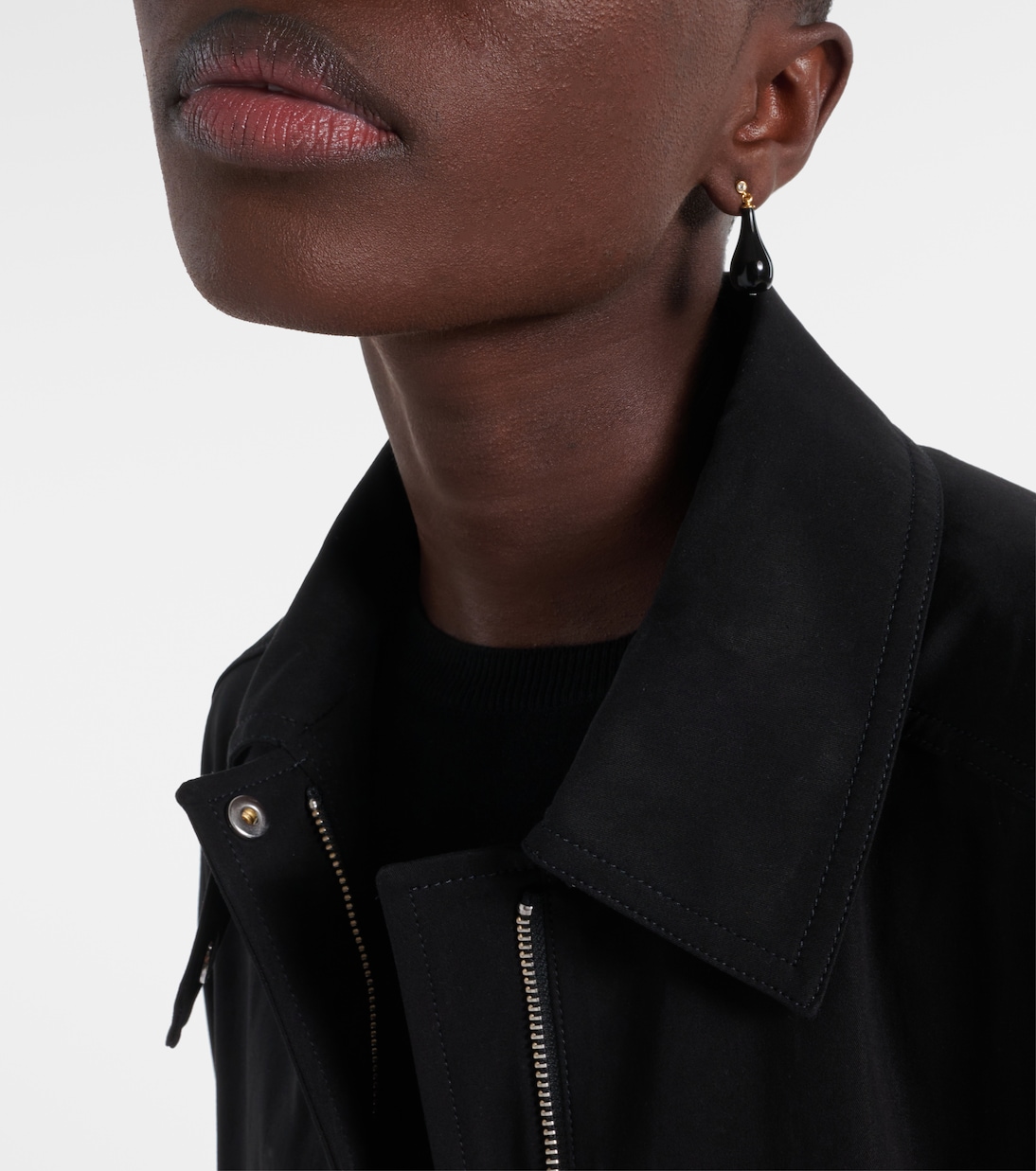 Ohrringe mit Onyx und Swarovski®-Kristallen | Toteme