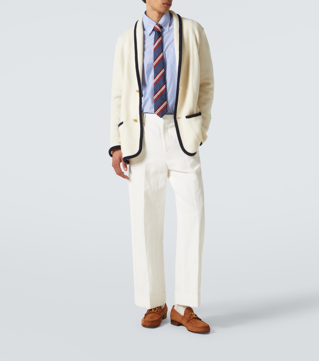 VLogo leather loafers | Valentino Garavani