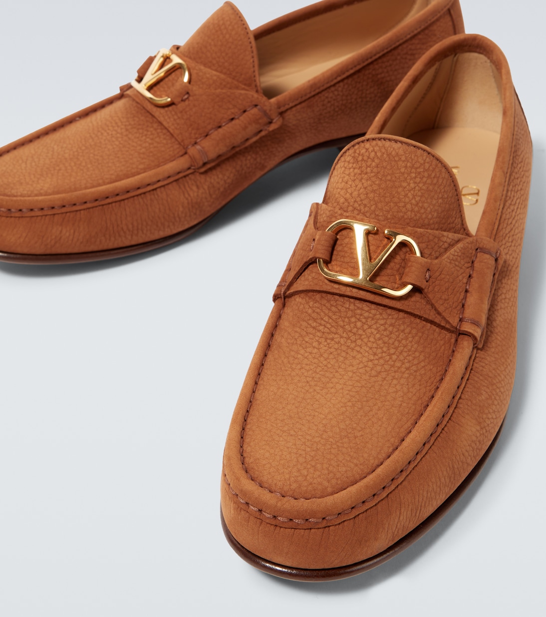 VLogo leather loafers | Valentino Garavani