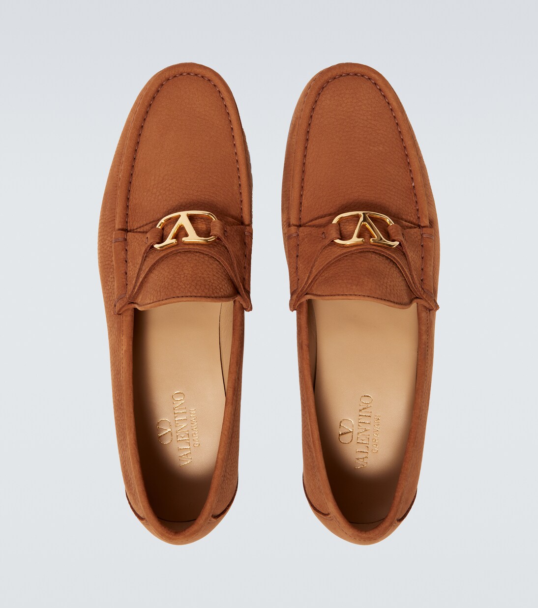 VLogo leather loafers | Valentino Garavani