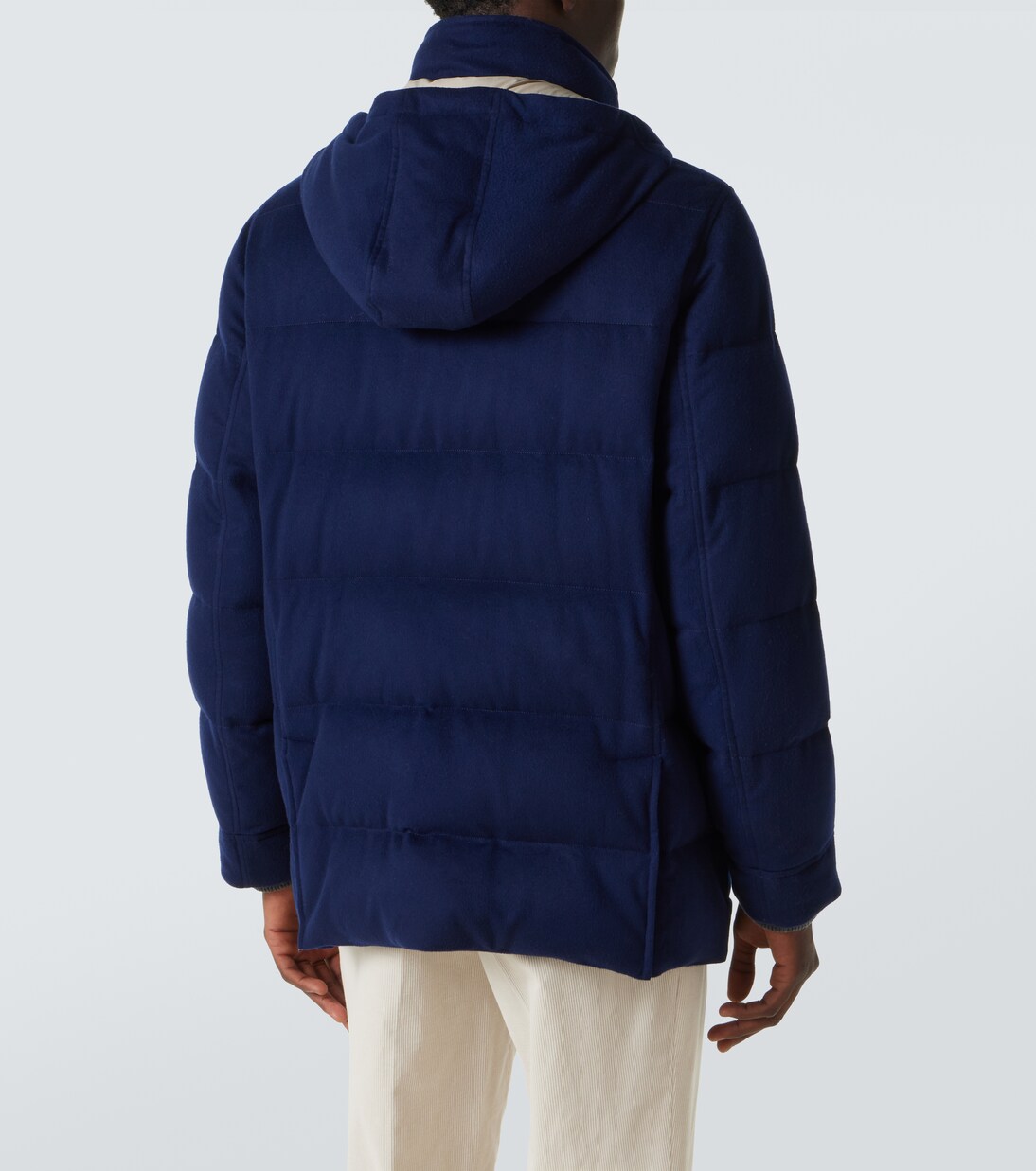 Wool flannel down jacket | Brunello Cucinelli