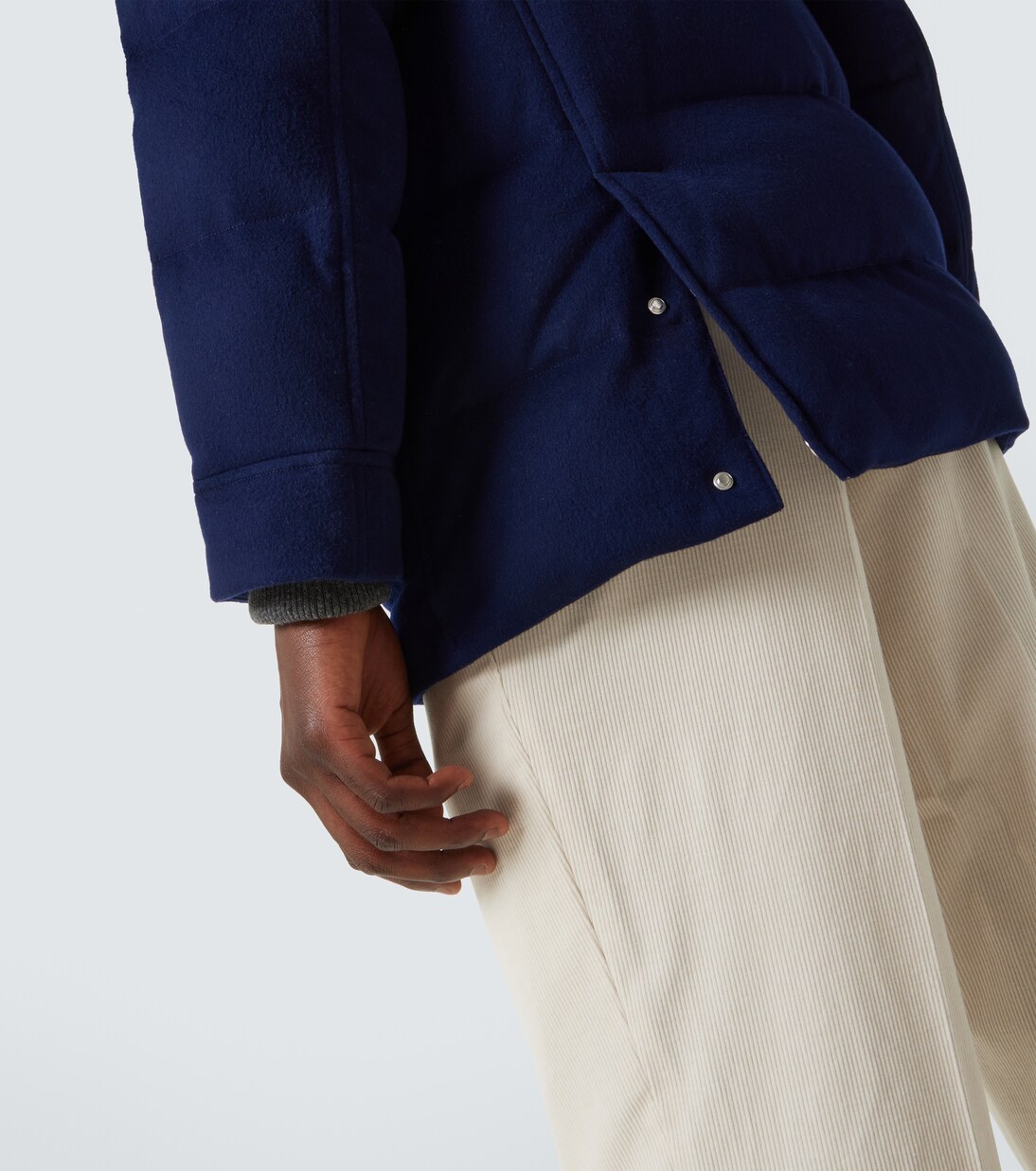 Wool flannel down jacket | Brunello Cucinelli