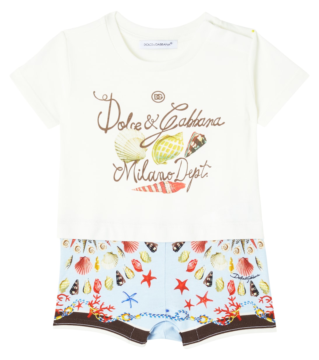Baby logo cotton bodysuit | Dolce&Gabbana Kids